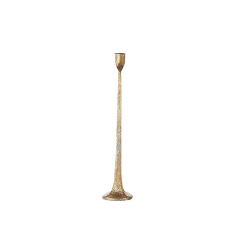 Small Gold Taper Candle Holder