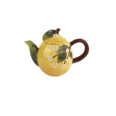 Summer Cottage Lemon Teapot - Blue Sky Clayworks