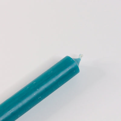 Turquoise 10" Taper Candle