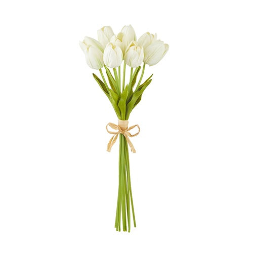 White Tulip Bundle Stems