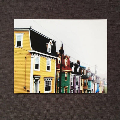 Painted Houses on a Foggy Day by Amy Adams