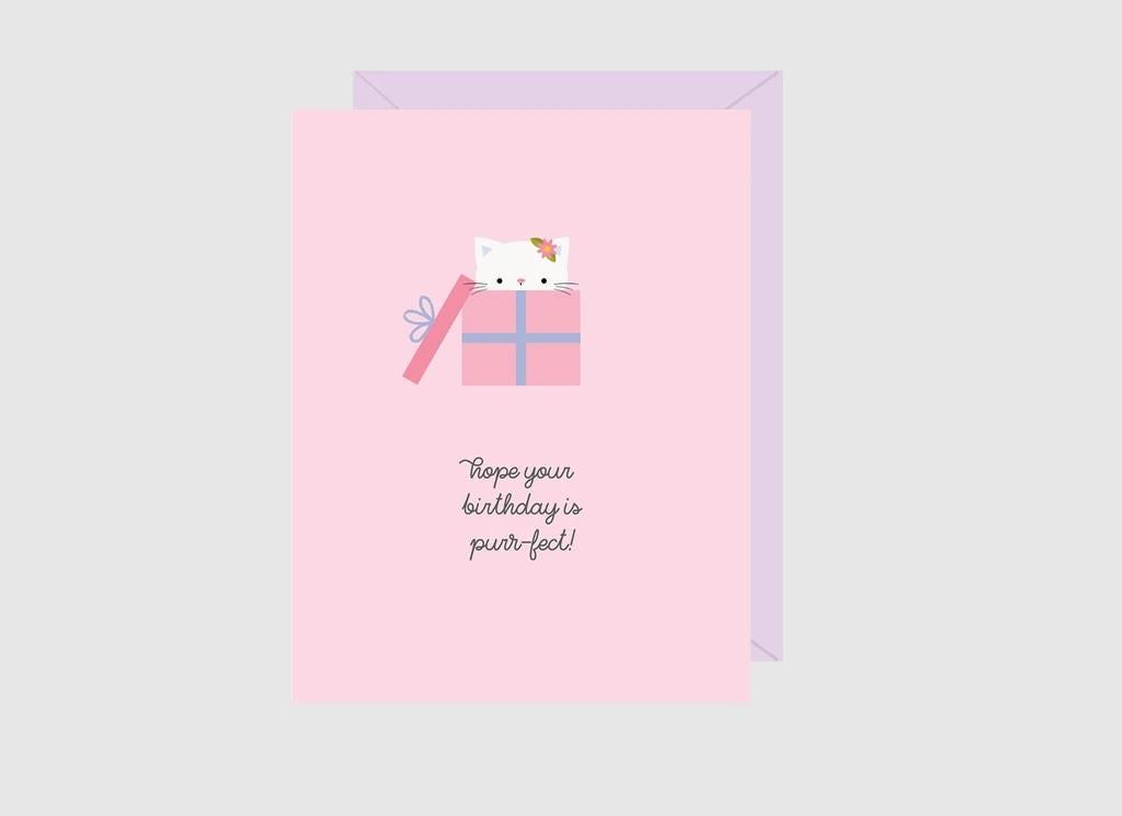Purr-Fect Birthday Card - Paper Hearts