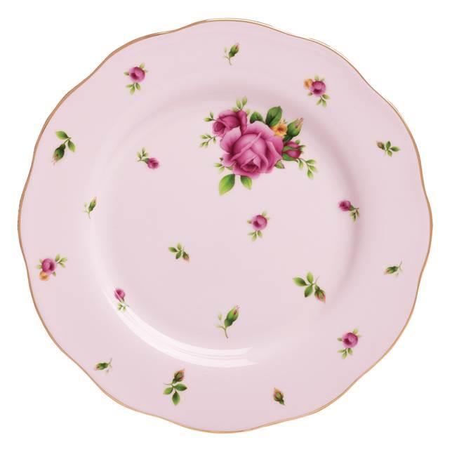 Country Roses Pink Plate